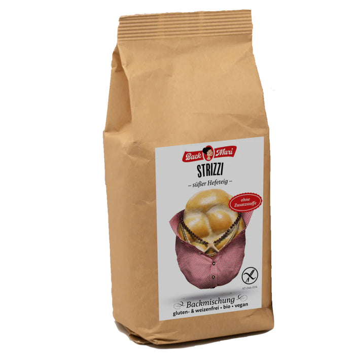 "Strizzi" Backmischung - süßer Hefeteig 350g - Backmari Bio