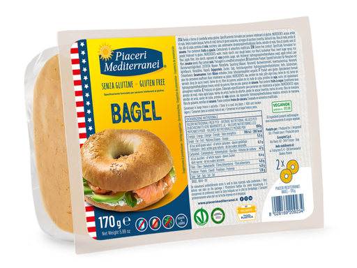 Bagel 170g - Piaceri
Glutenfrei – der perfekte Allrounder für Brunch, Sandwiches & mehr!
