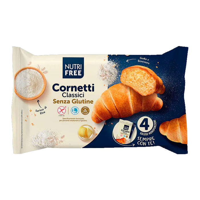 Cornetti Classici 200g - Nutri Free
Holen wir uns das Frühstück zurück! Die neuen Nutrifree Cornets sind weich und duftend, mit einem zarten Butteraroma. 
