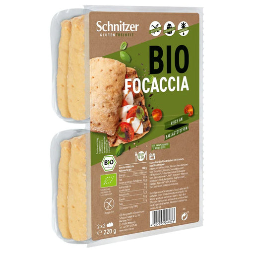 Focaccia Maisbrötchen mit Kräutern 220g -Schnitzer Bio
Genussvolles Italien ganz ohne Weizen! Unser glutenfreies Focaccia im ligurischen Stil begeistert mit seinem mediterranen Geschmack und bringt ein Stück Italien in deine Küche
