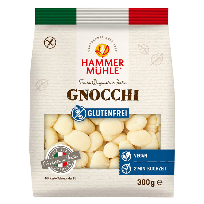 Gnocchi 300g - Hammermühle
Entdecke die köstlichen glutenfreien Gnocchi von Hammermühle! Perfekt als Beilage oder Hauptgericht – für ein unvergessliches Geschmackserlebnis!