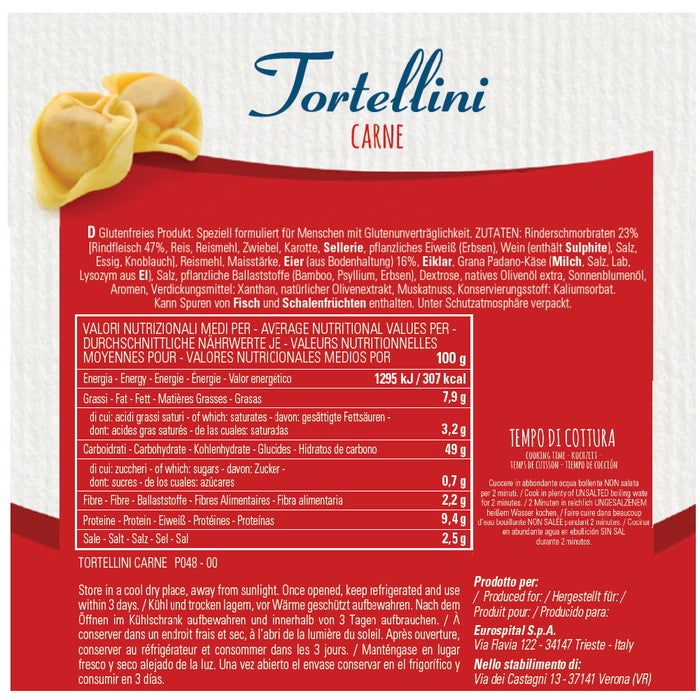 Tortellini con Carne 250g - Piaceri Mediterranei