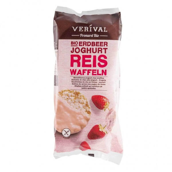 Reiswaffeln-Erdbeer-Joghurt 100g - Verival Bio