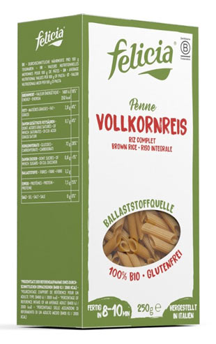 Penne Vollkornreis 250g - Felicia Bio