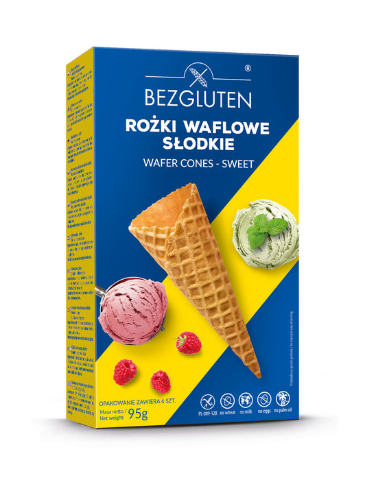 Eistüten Wafer Cones süß 85g- Bezgluten