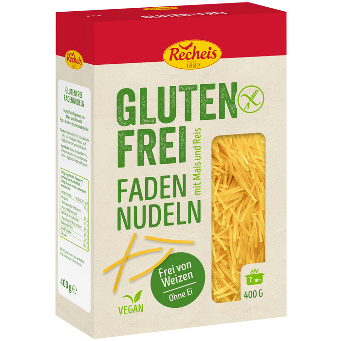 Fadennudeln (Suppennudeln) glutenfrei 400g - Recheis