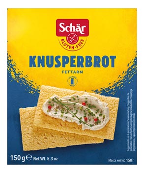 Knusperbrot ( Fette Croccanti) 150g - Schär
Glutenfreies Knusperbrot
Die leichte und duftende Alternative zum Brot.