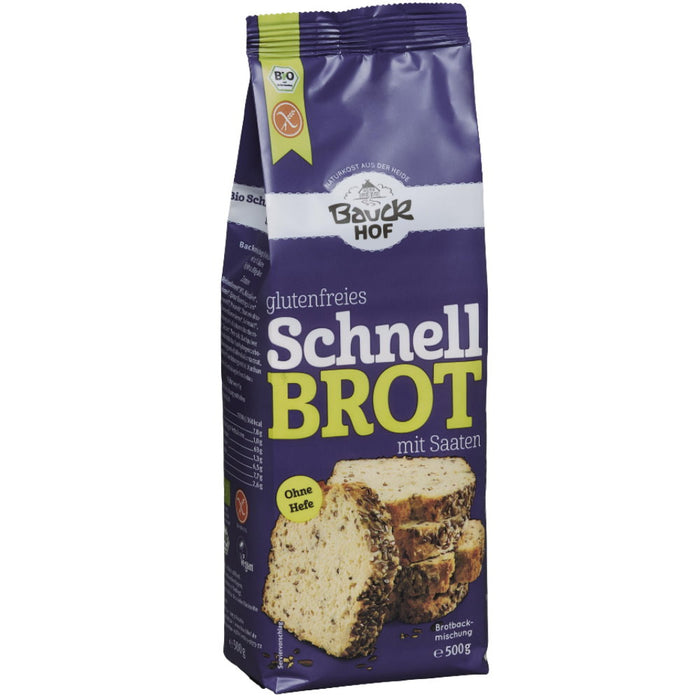 Schnellbrot mit Saaten ohne Hefe 500g - Bauckhof Bio