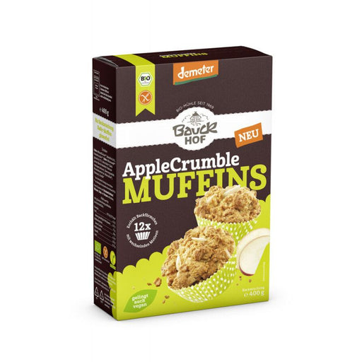 Apple Crumble Muffins 400g - Bauckhof Bio

Spätestens beim Duft unserer frisch gebackenen Apple Crumble Muffins sitzen alle zusammen am Kaffeetisch. Köstlich sind die Mini-Küchlein, aber auch für eine kleine Auszeit auf der Picknickdecke, die Feier im Büro, für den Kindergeburtstag und Omas 80sten.
