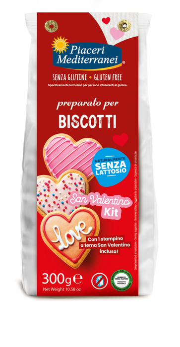Biscotti Backmix San Valentino 300g - Piaceri

Kneten, ausrollen, ausstechen und backen – so entstehen Kekse, die von Herzen kommen. Die wichtigste Zutat dabei: Liebe.