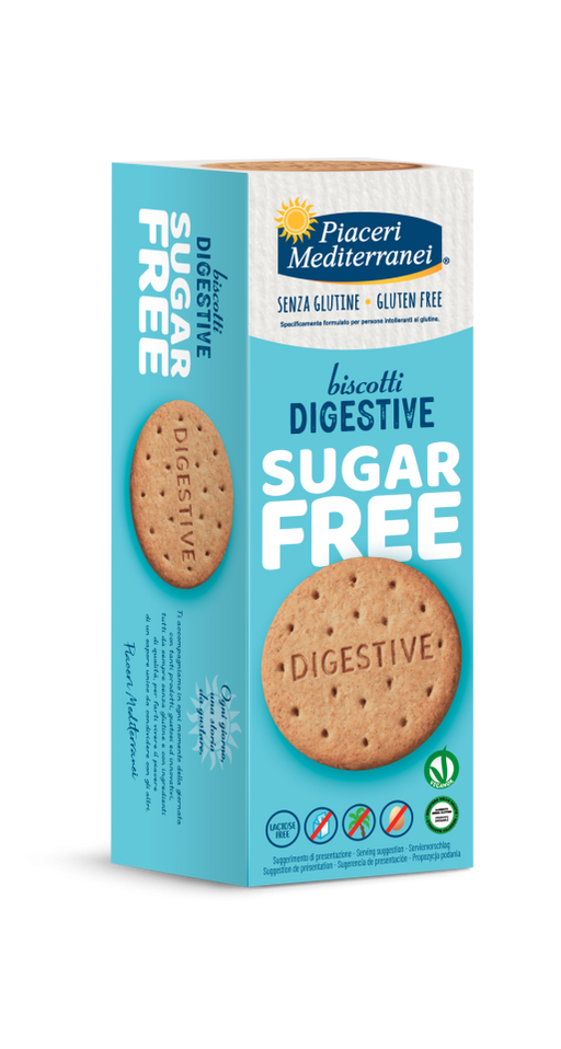 Biscotti Digestive 160g - Piaceri

Ob pur zu Kaffee oder Tee, mit Joghurt und Cremes oder zerbröselt als Boden für Cheesecake und andere Desserts – die glutenfreien Kekse sind vielseitig einsetzbar