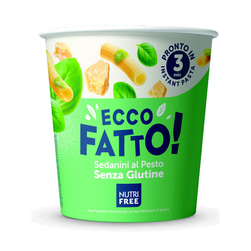 Ecco Fatto Sedannini al Pesto 70g -Nutri Free

Eine schnelle Mahlzeit für zwischen oder unterwegs und in nur 3 Min. fertig gekocht.