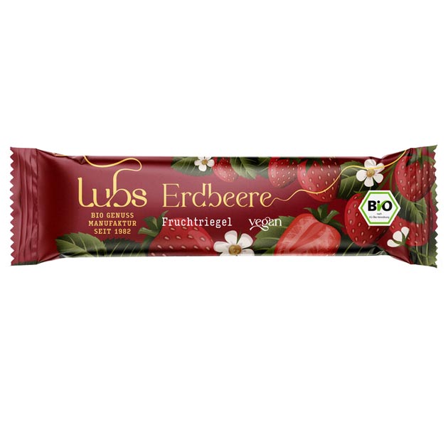 Erdbeer Fruchtriegel 30g - Lubs Bio

Fruchtriegel Erdbeer von Lubs ist ein leckerer&nbsp;&nbsp; glutenfreier Riegel. Unentbeerlich: mit Erdbeeren, schwarzen Johannisbeeren, Datteln und einem Hauch Vanille.
