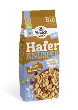 Hafer Knusper Müsli Nuss Krokant 300g - Bauckhof Bio

Knuspriger Genuss trifft auf feine Röstaromen: Das Hafer-Knusper-Müsli Nuss-Krokant von Bauck Mühle vereint sorgfältig geröstete Nüsse mit zartem Krokant zu einer besonders köstlichen Mischung. Es ist glutenfrei, vegan und trägt das Bio-Siegel – perfekt für einen bewussten Start in den Tag.