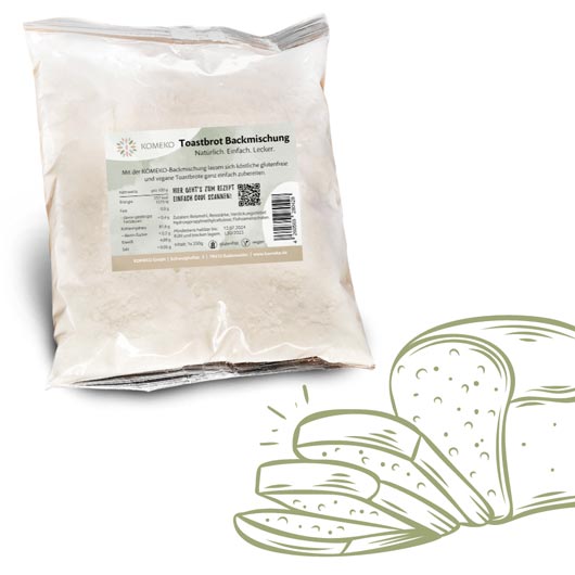 Toastgenuss Backmischung 350g - Komeko