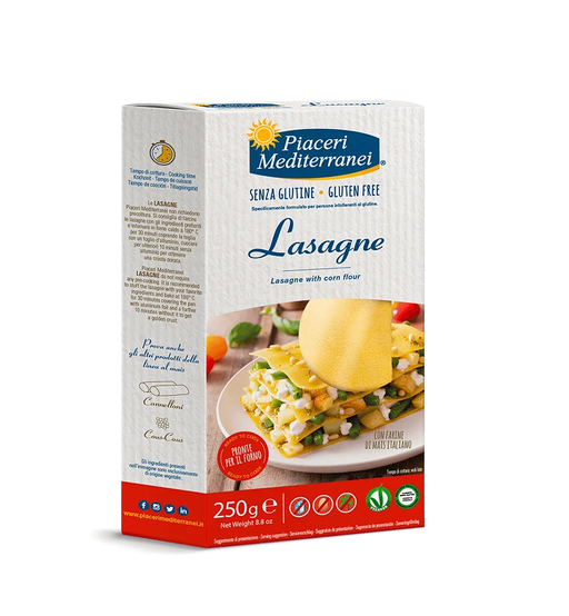 Lasagne 250g- Piaceri Mediterranei

Mit unserer glutenfreien Lasagne erwartet Sie ein echtes Geschmackserlebnis. Der dünne, zarte Teig schmiegt sich perfekt an jede Schicht und bringt die Aromen des klassischen italienischen Gerichts auf ein neues Level.