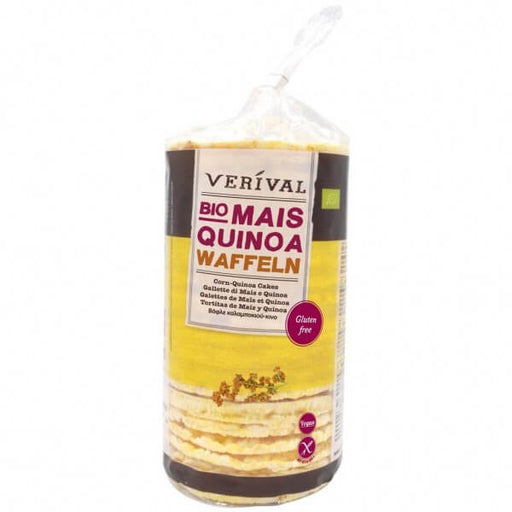 Mais-Quinoa-Waffeln 100g - Verival Bio

Die leicht gewellten und besonders knusprigen Maiswaffeln sind glutenfrei und ideal für den kleinen Hunger zwischendurch.