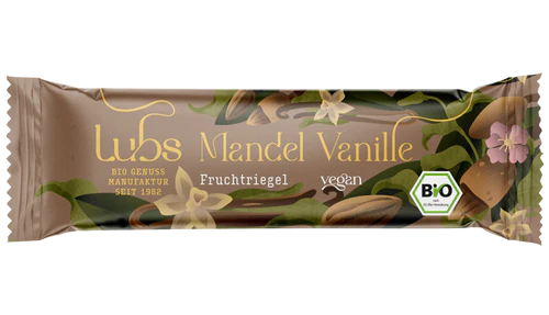 Mandel Vanille Fruchtriegel 40g - Lubs Bio 

Fruchtriegel Mandel-Vanille Classic von Lubs ist ein leckerer glutenfreier Riegel.
