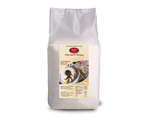 Mehlmischung Universal 1 kg - Tanjas glutenfrei

Sie möchten schnell und einfach schmackhafte, maisfreie Basisteige wie Mürbeteig, Biskuit, Rühr- und Brandteig, aber auch Teige für Waffeln &amp; Pancakes &nbsp;zubereiten? Mit der Mehlmischung UNIVERSAL von Tanjas glutenfrei gelingt dies bestens!