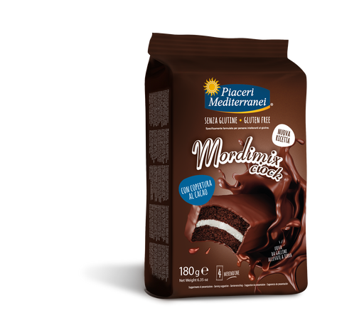 Mordimix Ciock 180g- Piacari Mediterranei

Unsere köstlichen Snacks, umhüllt von streng glutenfreier Schokolade, begeistern vom ersten Moment an.