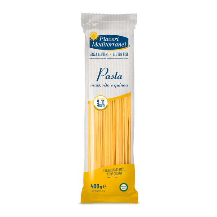Pasta Mais Riso Quinoa Linguine 400g - Piaceri

Dank ihrer Vielseitigkeit passen sie zu nahezu jeder Sauce – von einfachen mediterranen Klassikern bis hin zu raffinierten Pasta-Gerichten.
