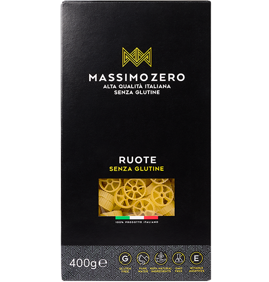 Ruote 400g - Massimo Zero

Die glutenfreien Ruote von Massimo Zero sorgen mit ihrer originellen Radform für Abwechslung auf dem Pastateller und sind besonders bei Kindern sehr beliebt.