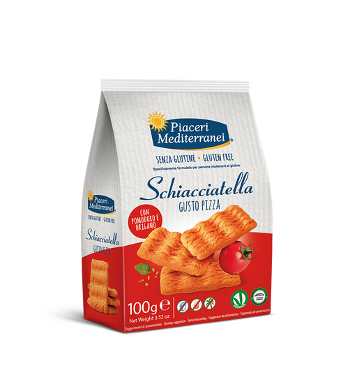 Schiacciatella Gusto Pizza 100g - Piaceri

Knusprig, herzhaft, einfach unwiderstehlich – unsere Schiacciatella mit Pizza-Geschmack bringt echtes Urlaubsgefühl in Snackform direkt zu dir nach Hause.