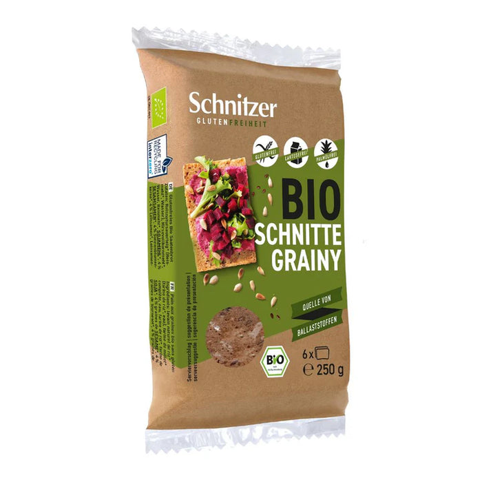 Schnitte Grainy 250g - Schnitzer

Jede Scheibe liefert dir natürliche Energie und wertvolle Mineralien wie Magnesium, Ballaststoffe und pflanzliches Eiweiß. 