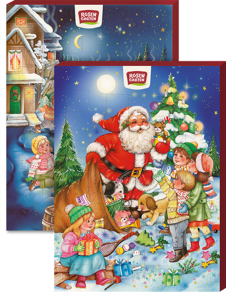 Schoko Adventskalender mit VM-Schokolade 75g - Rosengarten

Versüße dir die Vorweihnachtszeit mit unserem Rosengarten Adventskalender! 🎁 Hinter 24 liebevoll gestalteten Türchen verstecken sich zarte Vollmilchschokoladen-Motive – für Kinder und Erwachsene ein Genuss voller Nostalgie und Freude.