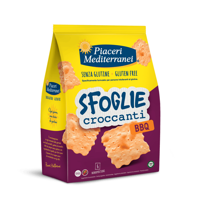 Soglie croccante BBQ 180g - Piaceri

Die Sfoglie Croccanti BBQ von Piaceri Mediterranei sind besonders knusprige Snack-Blättchen mit kräftig-würzigem Barbecue-Geschmack.