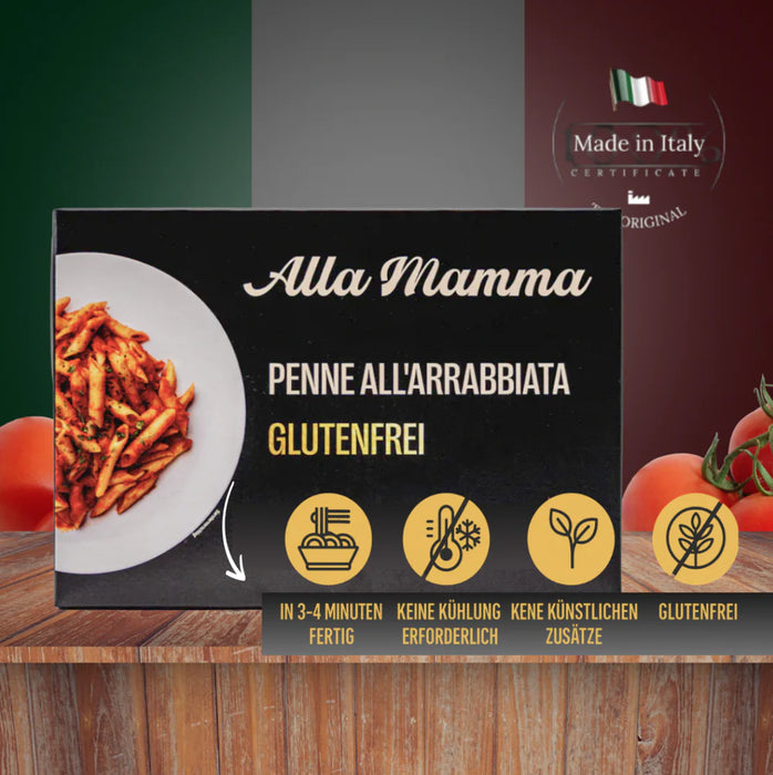 Glutenfreie Penne All Arrabbiata 430g - Alla Mamma