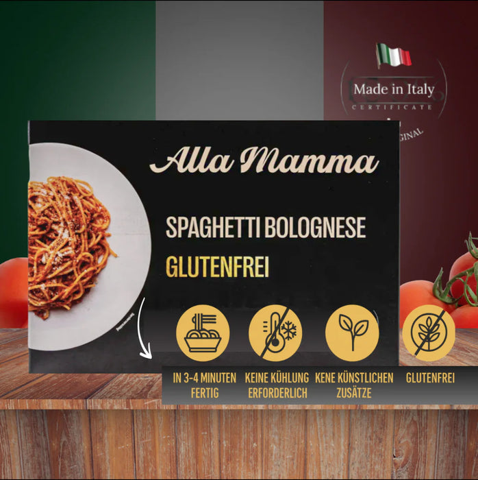 Glutenfreie Spaghetti Bolognese 434g - Alla Mamma