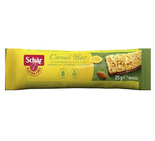 Cereal Bar 25g - Schär

Cereal Bar von Dr. Schär ist ein glutenfreier Cerealien-Riegel mit Milchschokolade.
