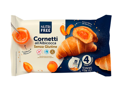 Cornetti all´Albicocca (Aprikosenfülle) 240g- Nutri Free

Mit einer fruchtigen Aprikosenfüllung begeistern sie sicher nicht nur uns.