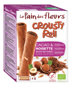 Crousty Rolls mit Haselnuss Füllung 125g - Blumenbrot BIO