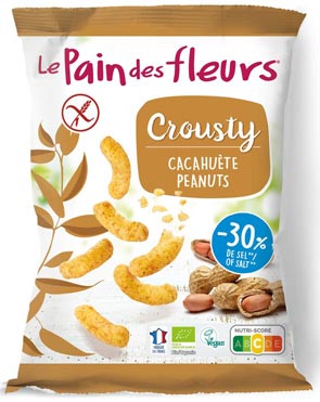 Crousty Erdnussflips 75g- Le Pain de Fleurs

Glutenfreie Bio Erdnussflips von Le Pain des fleurs.&nbsp;