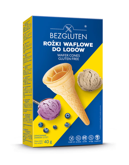 Eistüten Wafer Cones 40g -Bezgluten
