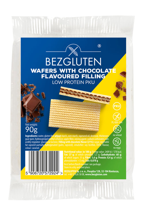 Eiweißarme Schokowaffeln PKU 90g-Bezgluten