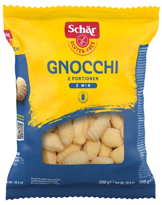 Gnocchi di patate 300g - Schär

Damit verwöhnen Sie sich und Ihre Lieben, einfach eine raffinierte Sauce dazu oder mit viel Käse im Ofen gratinieren und ein leckeres Gericht ist im Nu zubereitet. G