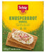Knusperbrot dunkel 125g - Schär

Ballaststoffreiches, dunkles Knusperbrot mit Teff und Buchweizenvon Schär.