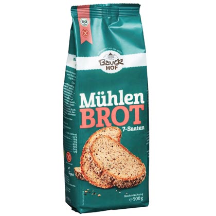 Mühlenbrot 7-Saaten Backmischung 500g- Bauckhof Bio

Bio Mühlenbrot 7-Saaten von Bauckhof ist eine glutenfreie Backmischung für Brot auf Basis von Hafermehl die ca. 850g Brot ergibt. Sie geben nur Wasser und Hefe hinzu. Auch für Brotbackautomaten geeignet.