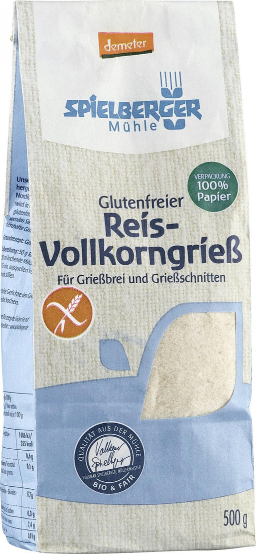 Reis Vollkorn Grieß 500g- Spielberger bio