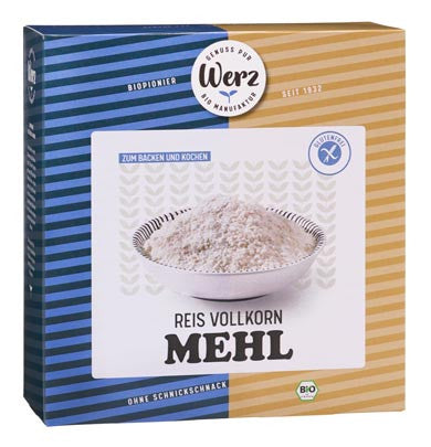 Reis Vollkorn Mehl 1000g - Werz Bio


