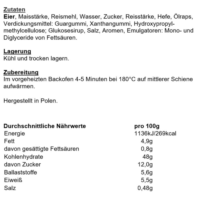 Süße Brötchen 180g - Bezgluten B121