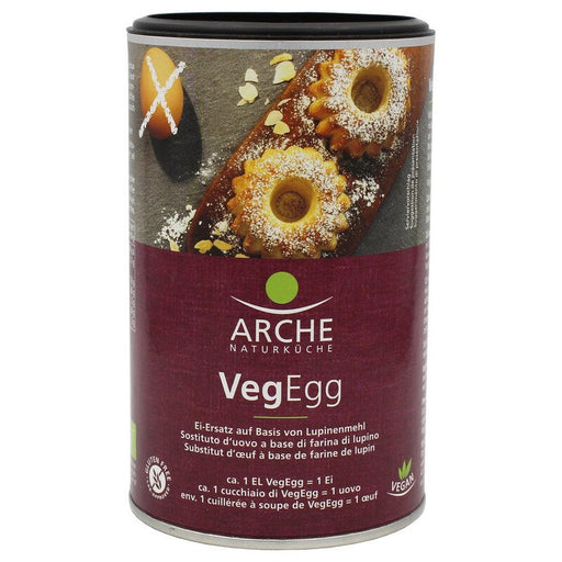 VegEgg - Ei Ersatz 175g  -Arche Bio

Vegan und Bio, es geht auch ohne Ei. Arche VegEgg ist&nbsp;die vegane Alternative zu Eiern. Mit dem vielseitigen und ergiebigen veganen Ei-Ersatz müssen Sie auf das Teiglockerungs- und Bindevermögen von Eiern nicht verzichten. Einfach mit kaltem Wasser angerührt können Sie Bio VegEgg in vielen Rezepten wie Rührkuchen, Waffeln, Pfannkuchen, Aufläufen und Gratins verwenden.