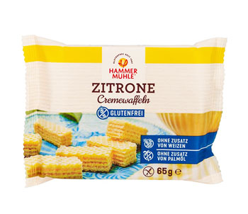 Zitronen-Creme Waffeln 65g - Hammermühle